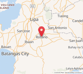 Map of Rosario, Calabarzon