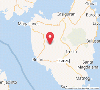 Map of Sabang, Bicol