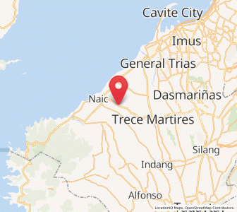 Map of Sabang, Calabarzon