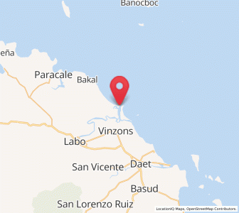 Map of Sabang Indan, Bicol