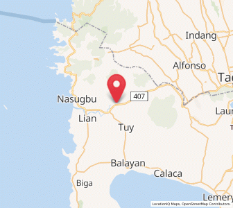 Map of Sabang, Calabarzon
