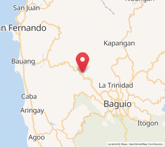 Map of Sablan, Cordillera