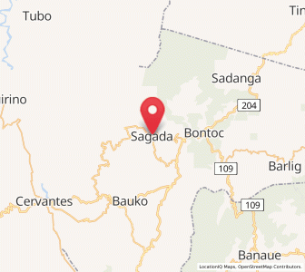 Map of Sagada, Cordillera