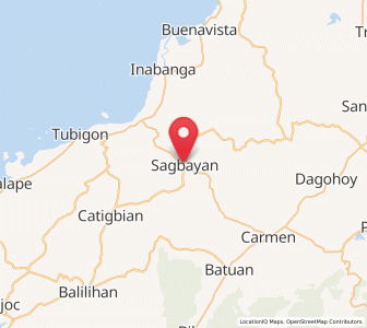 Map of Sagbayan, Central Visayas