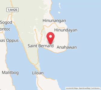 Map of Saint Bernard, Eastern Visayas