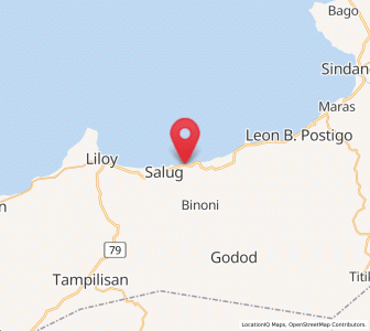 Map of Salug, Zamboanga Peninsula
