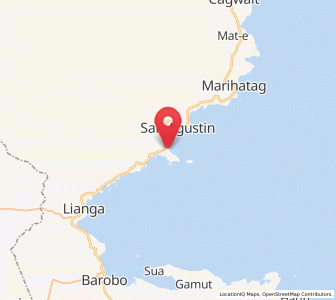Map of Salvacion, Caraga