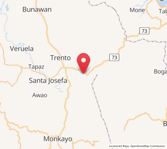 Map of Salvacion, Caraga