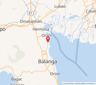 Map of Samal, Central Luzon