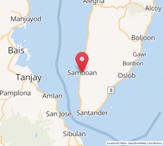 Map of Samboan, Central Visayas