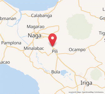 Map of San Agustin, Bicol