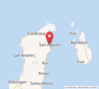 Map of San Agustin, Mimaropa