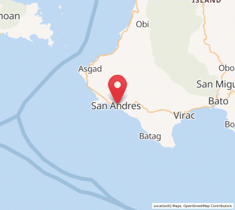 Map of San Andres, Bicol