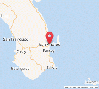 Map of San Andres, Calabarzon
