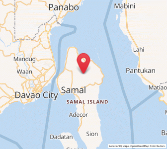 Map of San Antonio, Davao