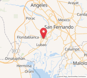 Map of San Antonio, Central Luzon