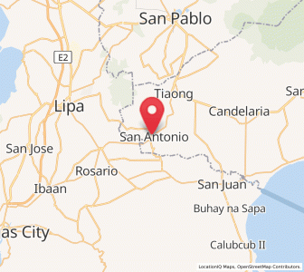 Map of San Antonio, Calabarzon