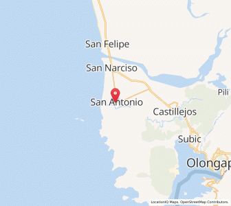 Map of San Antonio, Central Luzon