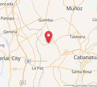 Map of San Casimiro, Central Luzon