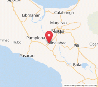 Map of San Fernando, Bicol