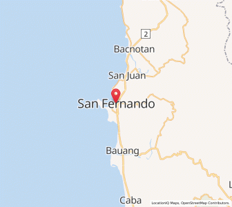 Map of San Fernando, Ilocos