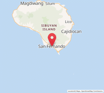 Map of San Fernando, Mimaropa