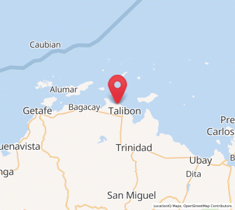 Map of San Francisco, Central Visayas