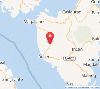 Map of San Francisco, Bicol