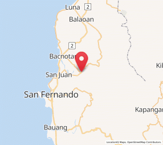 Map of San Gabriel, Ilocos