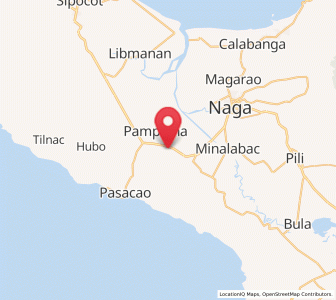 Map of San Gabriel, Bicol