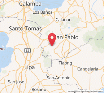 Map of San Gregorio, Calabarzon