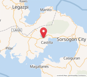 Map of San Isidro, Bicol