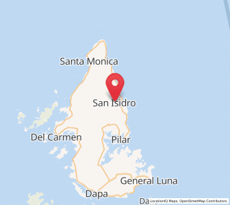 Map of San Isidro, Caraga