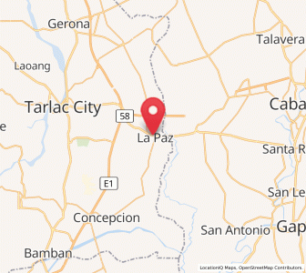Map of San Isidro, Central Luzon