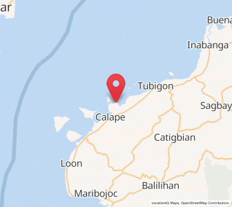 Map of San Isidro, Central Visayas
