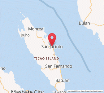 Map of San Jacinto, Bicol
