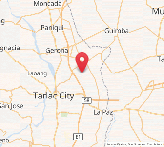 Map of San Jacinto, Central Luzon