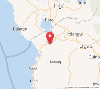 Map of San Jose, Bicol