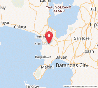 Map of San Jose, Calabarzon