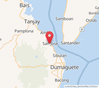Map of San Jose, Central Visayas