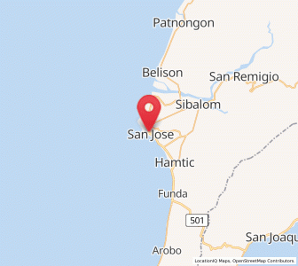 Map of San Jose, Western Visayas