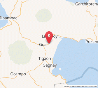 Map of San Jose, Bicol