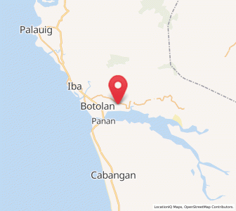 Map of San Juan, Central Luzon