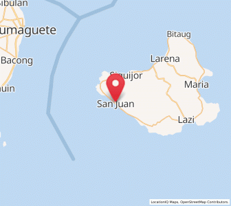 Map of San Juan, Central Visayas