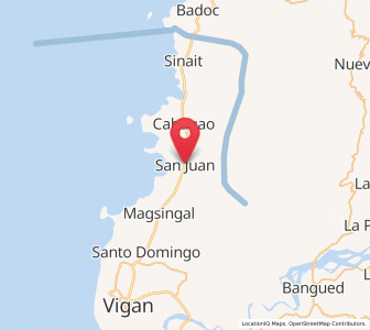 Map of San Juan, Ilocos