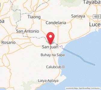 Map of San Juan, Calabarzon