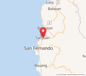 Map of San Juan, Ilocos