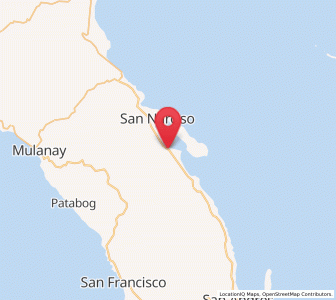 Map of San Juan, Calabarzon