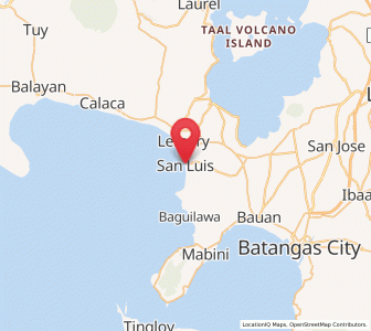 Map of San Luis, Calabarzon
