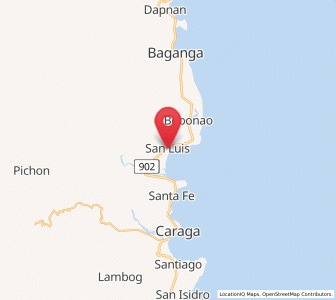 Map of San Luis, Davao